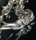 Photo3: Laughing Skull & Snake Tongue With 7.5mm Marine Chain Bracelet