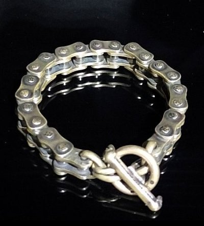 Photo1: Bike Chain Bracelet  (11mm)