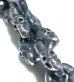 Photo2: 1/32 Double Skull Small Oval Links Bracelet (2)