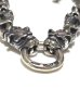 Photo3: Quarter 2Old Bulldog With Quarter Skull Links Bracelet