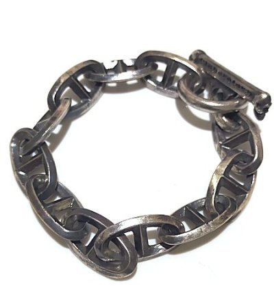 Photo1: Double Triangle Anchor Chain Links Bracelet