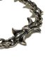 Photo4: Gothic Grooved Flare Links Bracelet