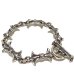 Photo1: Gothic Grooved Flare Links Bracelet (1)