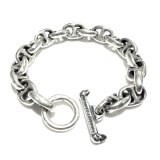 Quarter All Smooth Anchor Chain Links Bracelet 