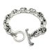 Photo1: Quarter All Smooth Anchor Chain Links Bracelet  (1)
