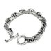 Photo1: Quarter All Chiseled & Smooth Anchor Chain Links Bracelet (1)