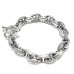 Photo4: Quarter All Chiseled & Smooth Anchor Chain Links Bracelet (4)