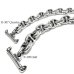 Photo7: Half All Smooth Anchor Chain Links Bracelet