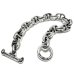 Photo2: Half All Smooth Anchor Chain Links Bracelet (2)