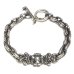 Photo1: One Eighth 4Heart Crown With Diamond & Half Small Oval Chain Bracelet (1)