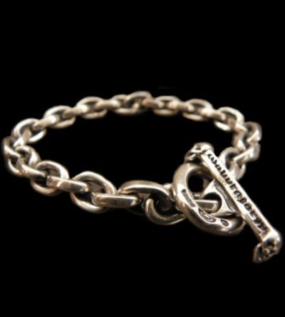 Photo1: Half Small Oval Chain Bracelet