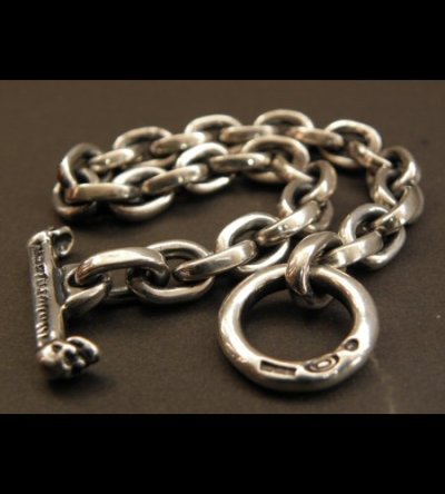 Photo2: Half Small Oval Chain Bracelet