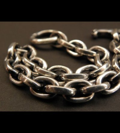 Photo4: Half Small Oval Chain Bracelet