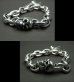 Photo4: Single Skull With Small Oval Chain Links Bracelet (4)