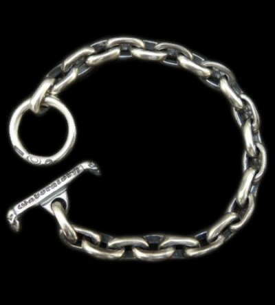 Photo1: Small Oval Chain Link Bracelet