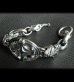 Photo5: Sculpted Oval With 2 Old Bulldogs & H.W.O Links Bracelet