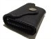 Photo7: Buffalo Leather Coin & Card Case With Zipper (Black)
