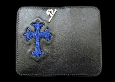 Photo1: Stingray Cross Inlay Buffalo Check Book