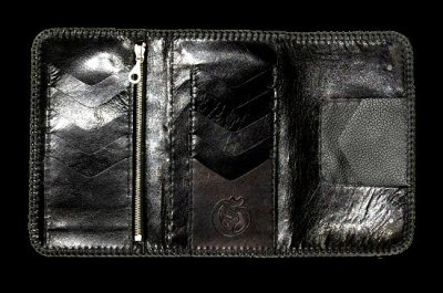 Photo4: Stingray Cross Inlay Buffalo Long Wallet