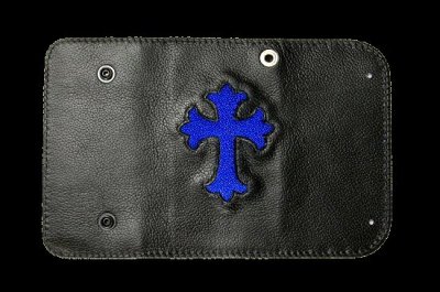 Photo3: Stingray Cross Inlay Buffalo Long Wallet