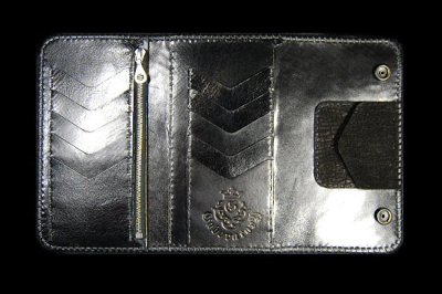 Photo5: Crocoddile Cross Inlay Hippo Long Wallet