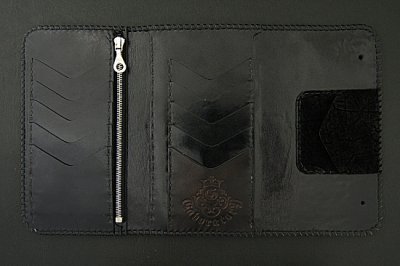 Photo4: Stingray(Multi) Fleur de lis Inlay Hippo Long Wallet