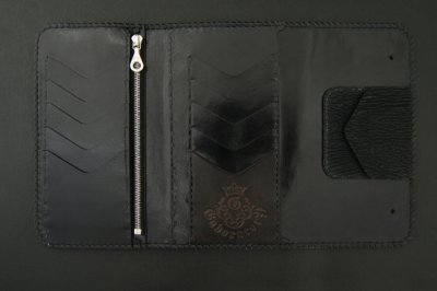 Photo4: Stingray G&Crown Inlay Shark Long Wallet