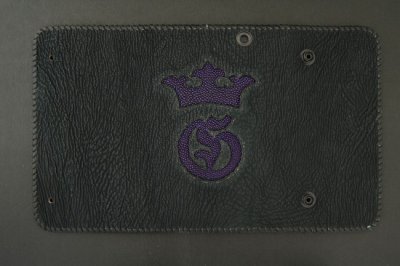 Photo3: Stingray G&Crown Inlay Shark Long Wallet