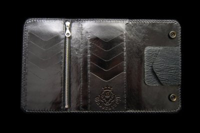 Photo4: Frog Cross Inlay Shark Long Wallet