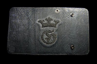 Photo3: Stingray G&Crown Inlay Shark Long Wallet