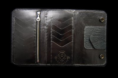 Photo4: Stingray G&Crown Inlay Shark Long Wallet