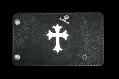 Photo4: Stingray Cross Inlay Shark Long Wallet