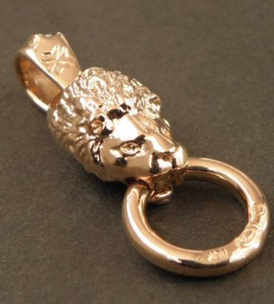 Photo3: 10k Quarter Lion Pendant