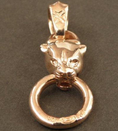 Photo2: 10k Quarter Panther Pendant