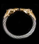 10k Horse Cable Wire Bangle