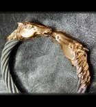 More Photo2: 10k Horse Cable Wire Bangle