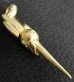 Photo9: 10k Gold Half Single Skull Dagger Round Bottom Pendant(Mud Finish)