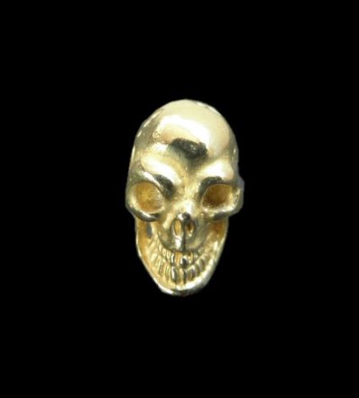 Photo1: Gold Twelve Small Skull Pierce