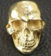 Photo7: 10k Gold Half Large Skull Ring