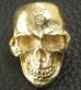 Photo8: 10k Gold Half Large Skull Ring