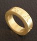 Photo4: Gold Flat Bar Ring Bold