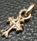 Photo8: 10k Gold 1/16 Grooved Cross Pendant