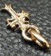 Photo7: 10k Gold 1/16 Grooved Cross Pendant