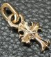 Photo4: 10k Gold 1/16 Grooved Cross Pendant