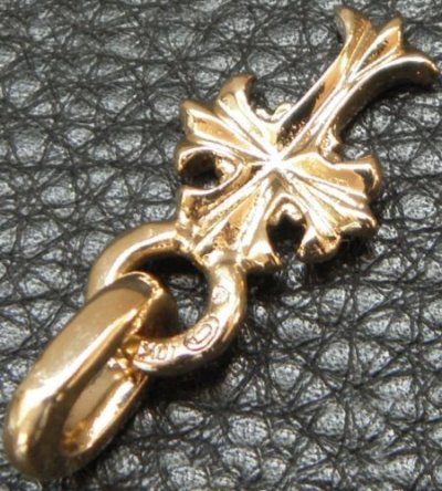 Photo2: 10k Gold 1/16 Grooved Cross Pendant