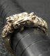 Photo3: Gold Horse Quarter Triangle Wire Bangle Ring