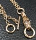 Photo7: Quarter 10k Gold Old Bulldog With 14k Gold 5mm Wide Necklace