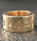 Photo6: 10k Gold Wide Gaboratory Cigar Band Ring