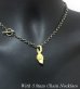 Photo11: 10k Green Gold Quarter Single Skull Pendant (Mud Finish)