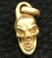 Photo6: 10k Green Gold Quarter Single Skull Pendant (Mud Finish)